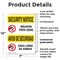 Signmission Weapon Free Zone Bilingual OSHA Security Notice Sign, Plastic, 7in W x 10in L, 2PK OS-2PACK-SN-P-710-L-11684 - alternate 6